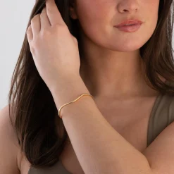 Sif Jakobs Ellera Waves 18ct Yellow Gold Plated Bangle