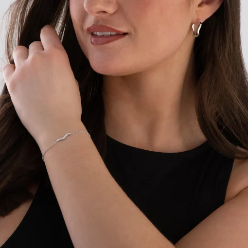 Sif Jakobs Ellera Waves Pianura Silver Bracelet