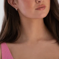 Sif Jakobs Ellera Waves Pianura Silver Hoop Earrings