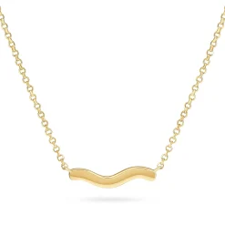 Sif Jakobs Ellera Waves Pianura 18ct Yellow Gold Plated Necklace