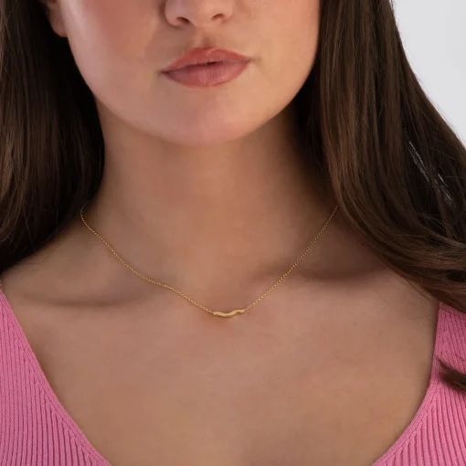 Sif Jakobs Ellera Waves Pianura 18ct Yellow Gold Plated Necklace