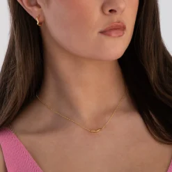 Sif Jakobs Ellera Waves Pianura 18ct Yellow Gold Plated Necklace