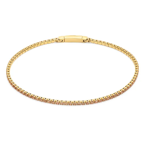 Sif Jakobs Ellerra Yellow Gold Plated Cubic Zirconia Tennis Bracelet