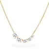 Sif Jakobs Ellisse Yellow Gold Plated Cubic Zirconia Necklace