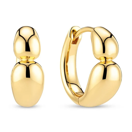 Sif Jakobs Goccia Creolo Piccolo Pianura 18ct Yellow Gold Hoop Earrings