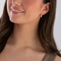 Sif Jakobs Goccia Creolo Piccolo Pianura 18ct Yellow Gold Hoop Earrings