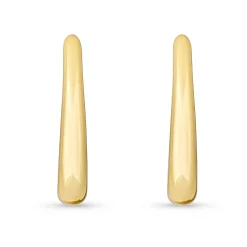 Sif Jakobs Goccia Pianura Yellow Gold Plated Hoop Earrings