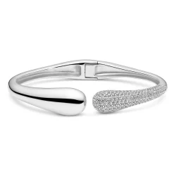 Sif Jakobs Goccia Silver Cubic Zirconia Bangle