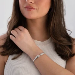 Sif Jakobs Goccia Silver Cubic Zirconia Bangle