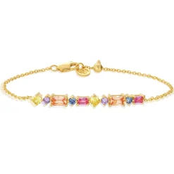 Sif Jakobs Ivrea Tre 18ct Yellow Gold Plated Cubic Zirconia Bracelet