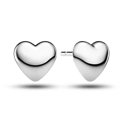 Sif Jakobs Julia Silver Heart Shaped Stud Earrings