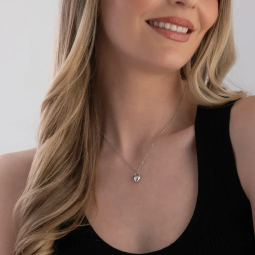 Sif Jakobs Julia Silver Heart Shaped Necklace