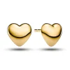 Sif Jakobs Julia Yellow Gold Plated Heart Shaped Stud Earrings