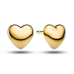 Sif Jakobs Julia Yellow Gold Plated Heart Shaped Stud Earrings