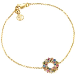 Sif Jakobs Livigno 18ct Yellow Gold Plated Cubic Zirconia Bracelet