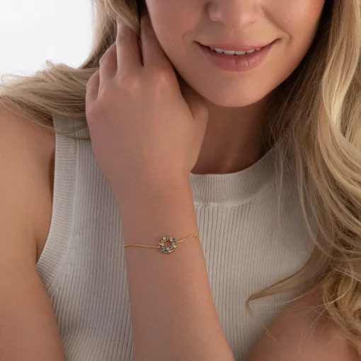 Sif Jakobs Livigno 18ct Yellow Gold Plated Cubic Zirconia Bracelet