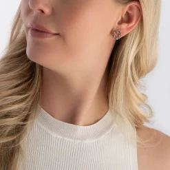 Sif Jakobs Livigno 18ct Yellow Gold Plated Cubic Zirconia Stud Earrings