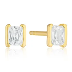 Sif Jakobs Roccanova Piccolo 18ct Yellow Gold Plated Cubic Zirconia Stud Earrings