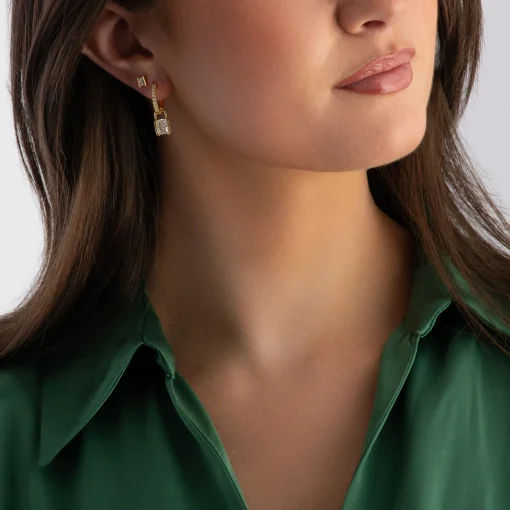 Sif Jakobs Roccanova Piccolo 18ct Yellow Gold Plated Cubic Zirconia Stud Earrings