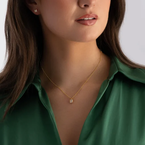 Sif Jakobs Roccanova Piccolo Yellow Gold Plated Cubic Zirconia Pendant