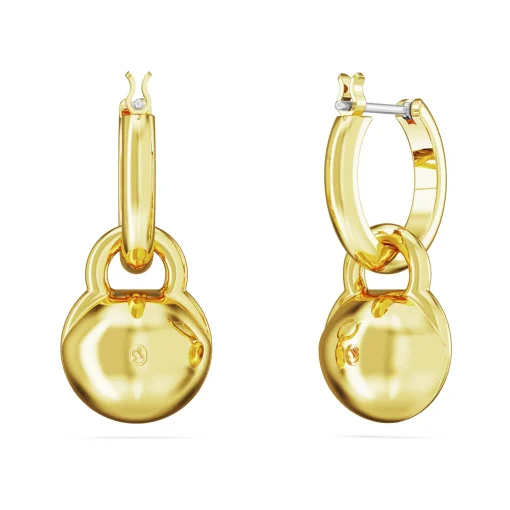 Swarovski Dextera Gold Tone Crystal Drop Earrings
