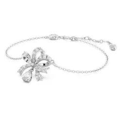 Swarovski Hyperbola Silver Crystal Bow Bracelet