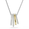 Swarovski Hyperbola Silver and Yellow Gold Tone Crystal  Pendant