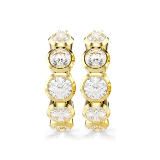 Swarovski Imber Yellow Gold Plated Hoop Earrings