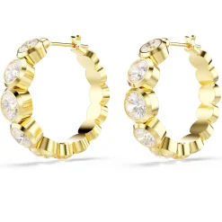 Swarovski Imber Yellow Gold Plated Hoop Earrings