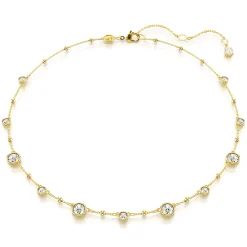 Swarovski Imber Yellow Gold Tone Crystal Necklace