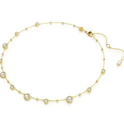 Swarovski Imber Yellow Gold Tone Crystal Necklace