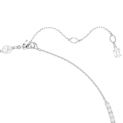 Swarovski Matrix Silver Crystal and Pearl Necklace