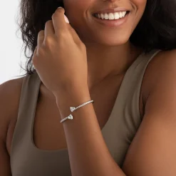 Swarovski Mesmera Attract Silver Crystal Bangle