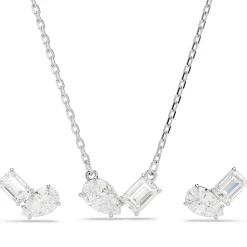 Swarovski Mesmera Crystal Necklace and Earrings Set