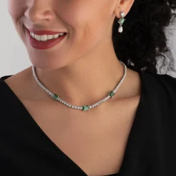 Swarovski Mesmera Green Drop Earrings