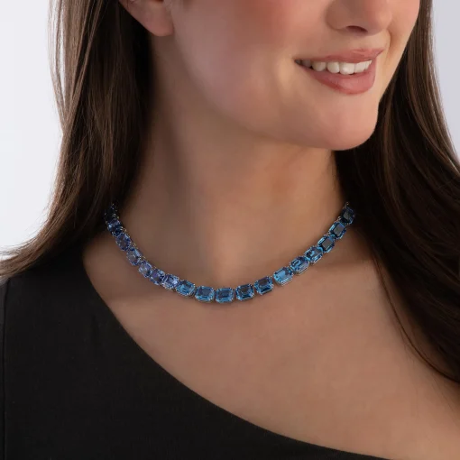 Swarovski Millenia Blue Crystal Necklace