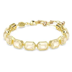 Swarovski Millenia Yellow Gold Tone Crystal Tennis Bracelet