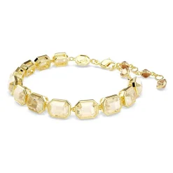 Swarovski Millenia Yellow Gold Tone Crystal Tennis Bracelet