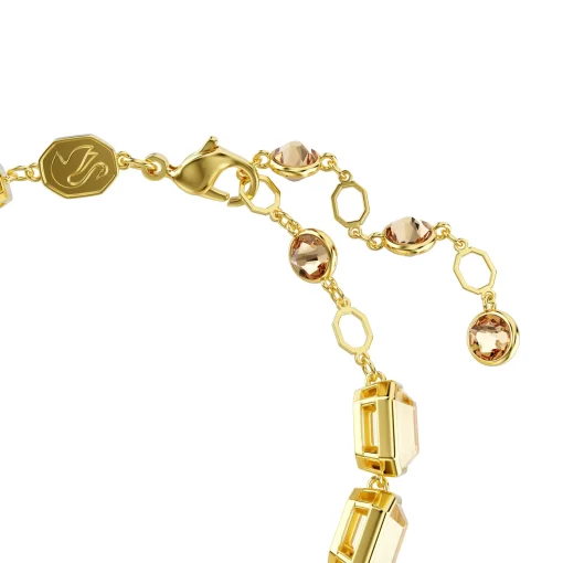 Swarovski Millenia Yellow Gold Tone Crystal Tennis Bracelet