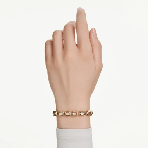 Swarovski Millenia Yellow Gold Tone Crystal Tennis Bracelet