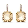 Swarovski Millenia Yellow Gold Tone Crystal Drop Earrings