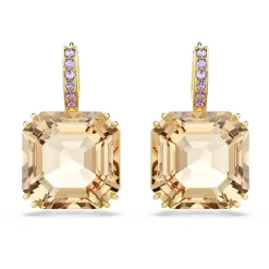 Swarovski Millenia Yellow Gold Tone Crystal Drop Earrings
