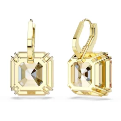 Swarovski Millenia Yellow Gold Tone Crystal Drop Earrings