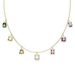 Swarovski Stilla Gold Tone Multicoloured Necklace