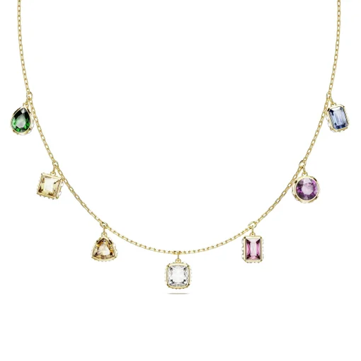 Swarovski Stilla Gold Tone Multicoloured Necklace