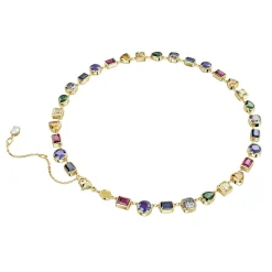 Swarovski Stilla Gold Tone Multicoloured Necklace