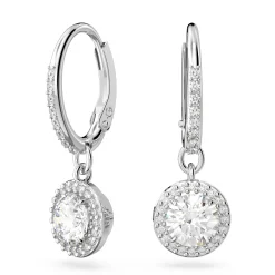 Swarovski Una Angelic Silver Crystal Drop Earrings