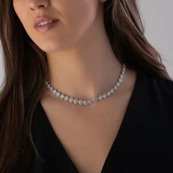 Swarovski Una Angelic Silver Crystal Necklace