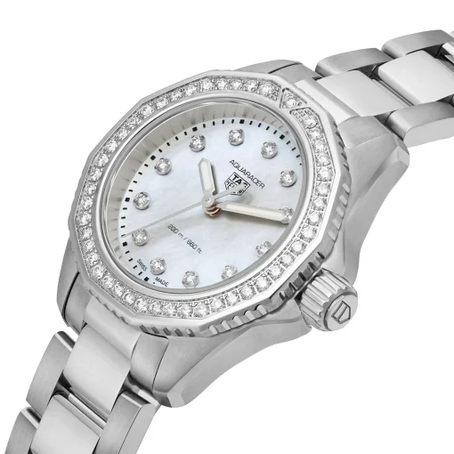 TAG Heuer Aquaracer Professional 200 30mm Mother of Pearl Diamond Ladies Watch