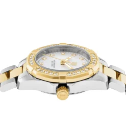 TAG Heuer Aquaracer Quartz Ladies Mother of Pearl Steel and 18K Yellow Gold Coating 27mm Watch